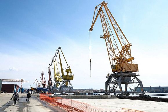 Николай Патрушев и Игорь Комаров посетили порт Тольятти