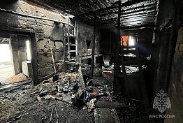 В Сосновоборском районе при пожаре пострадали мужчина и женщина