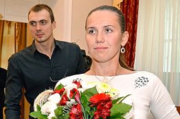 Анастасия Фесикова вернулась к тренировкам после рождения сына