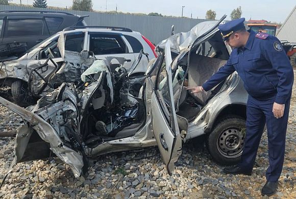 Следком показал видео с места ДТП в Мокшанском районе
