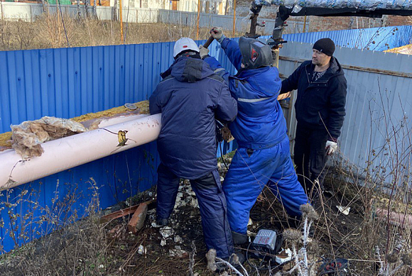 Пензенцы восстановили котельную, отапливающую администрацию города Пологи