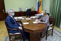 Белозерцев встретился с сенатором Марией Львовой-Беловой Белозерцев встретился с сенатором Марией Львовой-Беловой