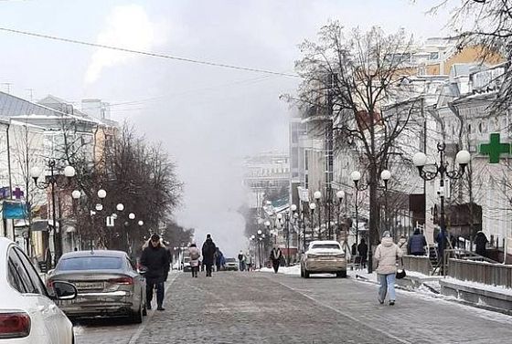 В Пензе на Московской обнаружили повреждение трубопровода