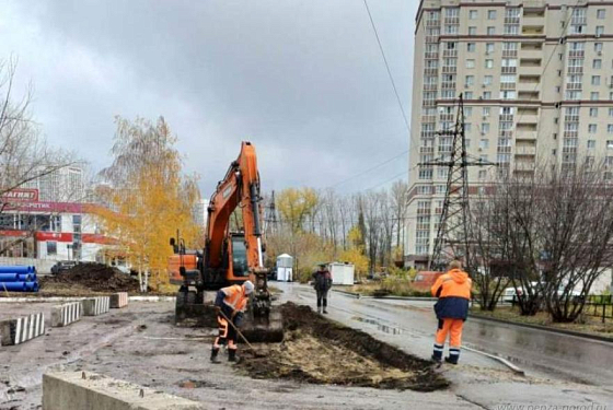В Пензе на Ново-Казанской начали строить водопровод