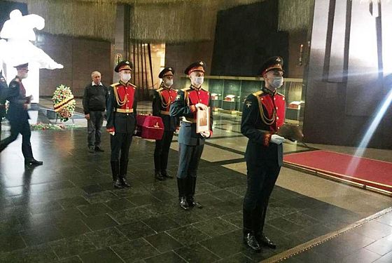 В Москве Пензенской области передали останки бойца Красной армии