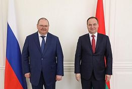 Олег Мельниченко встретился с премьер-министром Республики Беларусь Романом Головченко