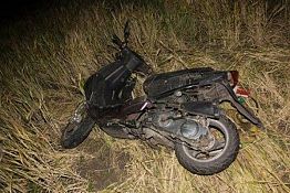 Под Городищем перевернулся мотоциклист