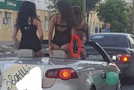 В УГИБДД заинтересовались поездкой моделей в кабриолете В УГИБДД заинтересовались поездкой моделей в кабриолете