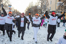 Более 5000 пензенцев пробежали 2026 метров 1 января