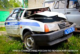 Пьяный водитель протаранил машину ДПС в Пензенской области