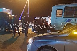 Под Пензой столкнулись автобус, «Газель» и «Калина»