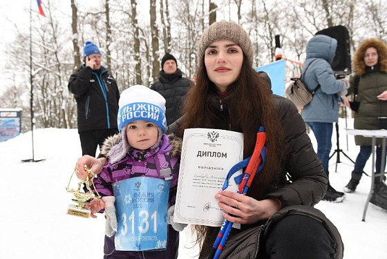 В Пензе годовалая девочка стала самой юной участницей «Лыжни России»