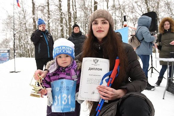 В Пензе годовалая девочка стала самой юной участницей «Лыжни России»