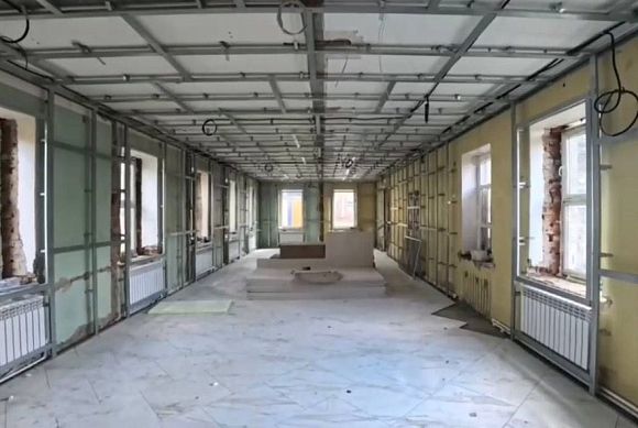 В Нижнеломовском районе идет капремонт детской библиотеки