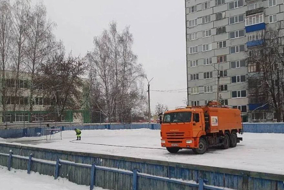 В Пензе залили пять хоккейных площадок