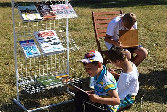 Библиотекари Пензы организовали «Полевой читальный зал» в детском лагере