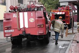 В Пензе на улице Полевой сгорел двухквартирный дом