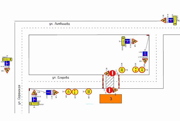 В Пензе на улице Егорова изменили схему дорожного движения