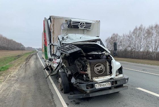 Под Пензой в жесткую аварии попали два большегруза