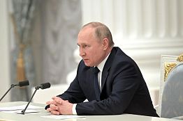 Путин поздравил жителей ДНР и ЛНР с восьмой годовщиной независимости