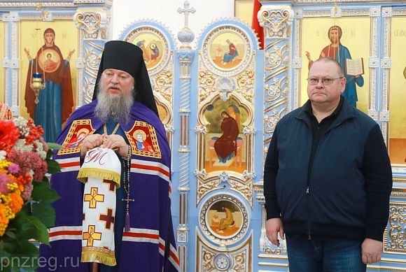 Олег Мельниченко принял участие в освящении храма в Наровчатском районе
