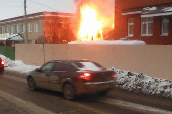 В Пензе пожар на ул. Сухумской тушили 13 спасателей