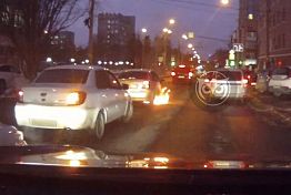 В Пензе на дороге загорелась Chevrolet Aveo