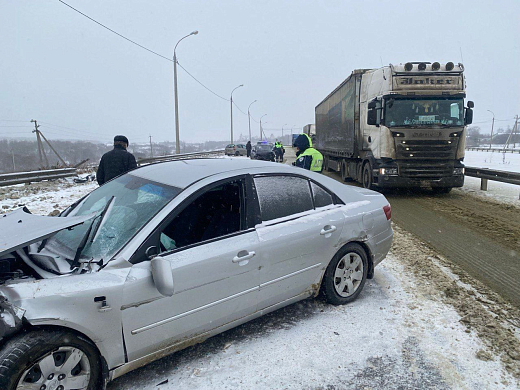 В Мокшанском районе в массовое ДТП попали 5 авто