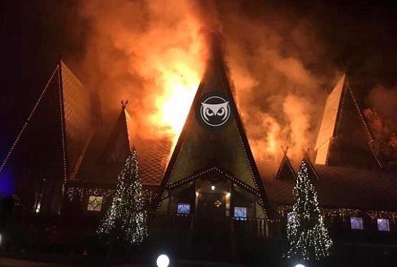 В Пензе горит ресторан «Засека»