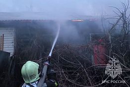В Пензе сгорела кровля дома на площади 500 квадратных метров