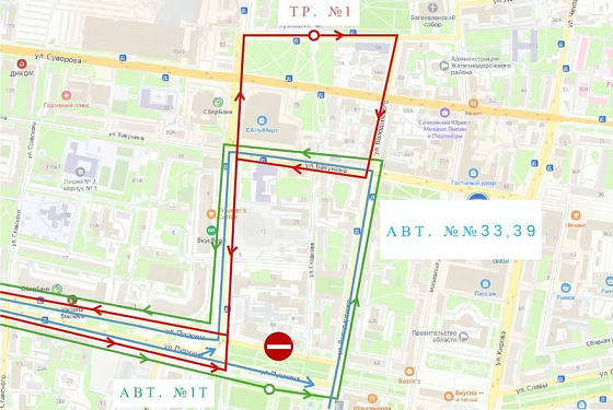 В Пензе на улице Пушкина на неделю изменят схему движения 4 маршрутов