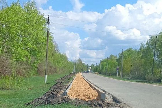 В Колышлее обновляют пешеходную зону возле районной больницы