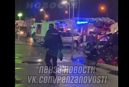 Пензенцы сообщили о пожаре в ТЦ «Сан и Март» вечером 18 октября 