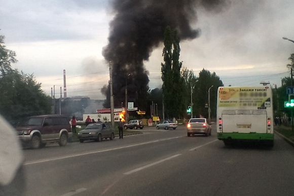 В Пензе на заправке на ул. Аустрина сгорела «ГАЗель»