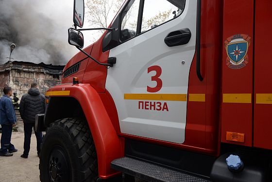 В Пензе на Антонова сгорел автомобиль