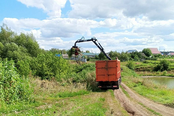 В Башмаково убрали несанкционированную свалку