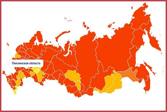 Пензенская область вернулась в «красную» коронавирусную зону