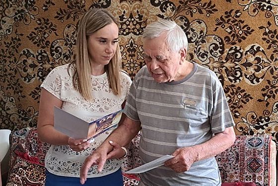 В Пензе участнику трудового фронта Владимиру Корюкину исполнилось 95