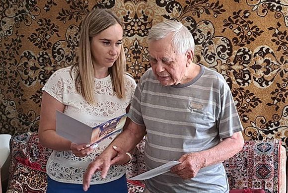 В Пензе участнику трудового фронта Владимиру Корюкину исполнилось 95