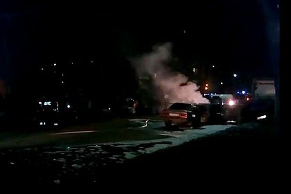 В Заречном BMW загорелась после столкновения с фурой