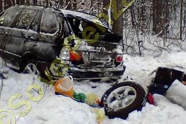 В Городищенском районе BMW вылетел в сугроб, пострадали люди