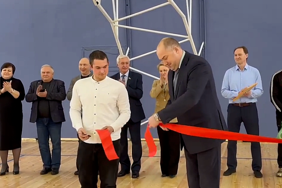 В Мокшанском колледже открыли обновленный спортзал