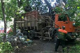 В Пензе на ул. Ульяновской убрали стихийную свалку