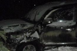 Под Пензой Toyota Land Cruiser упал в овраг, четверо пострадавших Под Пензой Toyota Land Cruiser упал в овраг, четверо пострадавших