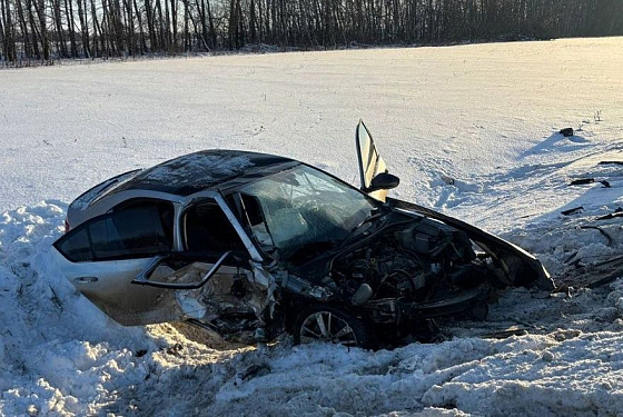 Появились фото с места смертельного ДТП в Сердобском районе