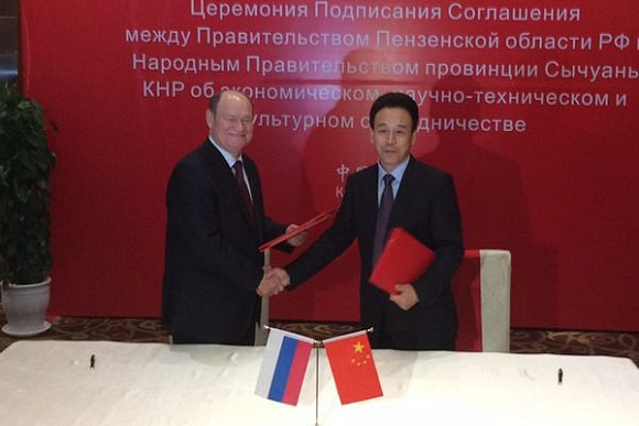 Пензенская область будет сотрудничать с Китаем в сфере АПК и строительства