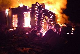 В Пензе дом с мансардой тушили 19 пожарных