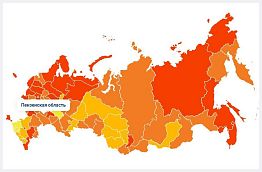 Пенза входит в оранжевую зону тепловой карты коронавируса