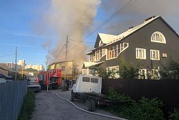 В Пензе ранним утром 13 июня произошел крупный пожар