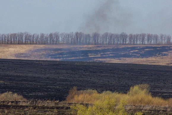 В Пензенской области начали гореть мусор и сухая трава